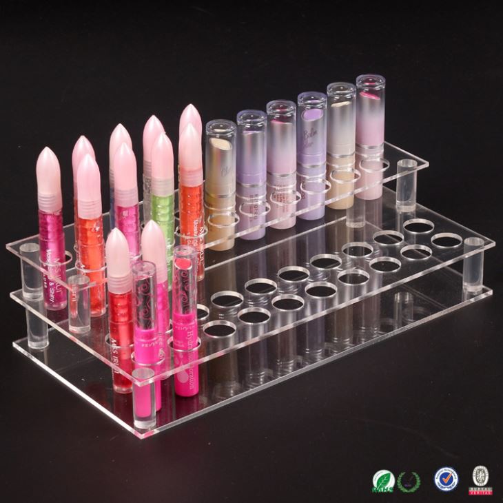 Clear Acrylic Lipstick Organizer Lipstick Storage With Compartments