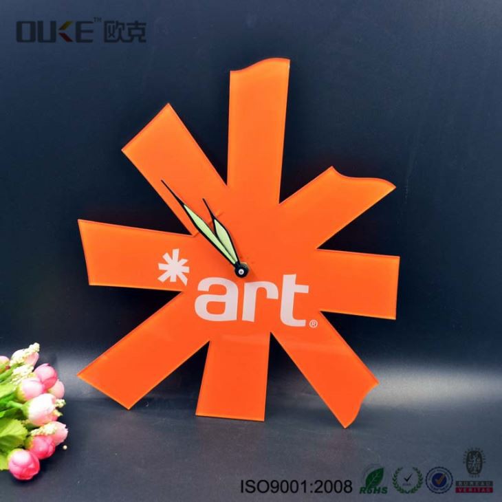 New Arrival Customized Decorative Acrylic Kitchen Wall Clocks