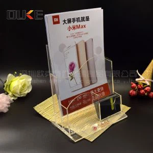 Подставка для акрилового держателя для документов с бизнес-карманом