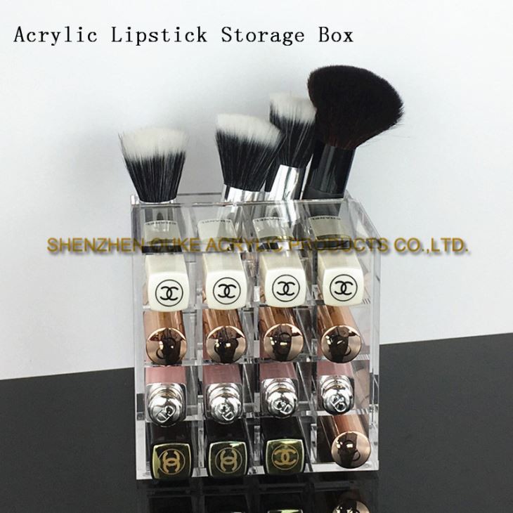 Chinese Suppliers Clear Acrylic Box Lipstick Case Lipstick Display Container