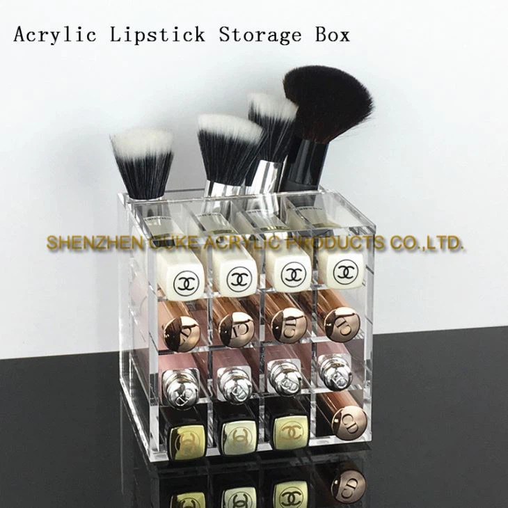 Chinese Suppliers Clear Acrylic Box Lipstick Case Lipstick Display Container