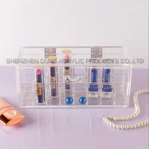 Акриловые хранения ясно Makeup\Cosmetic коробка с крышкой для продажи