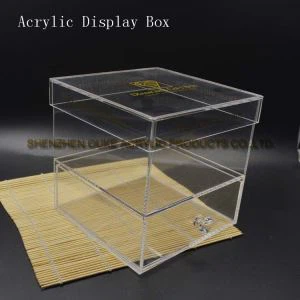 Простой дизайн малых Perspex коробки оргстекла контейнер акриловые витрина для продажи