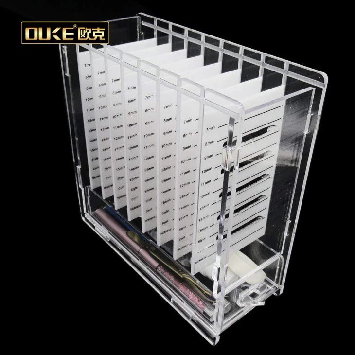 Acrylic Eyelash Extension Organizer Box Display