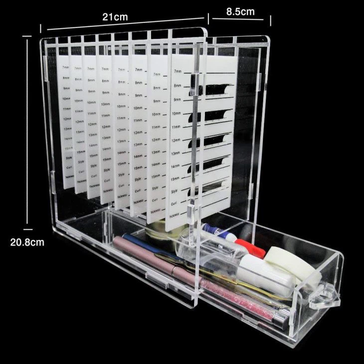 Acrylic Eyelash Extension Organizer Box Display