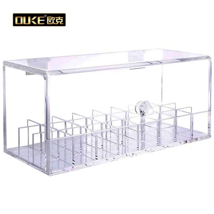 Acrylic Lipstick Holder Box With Lid
