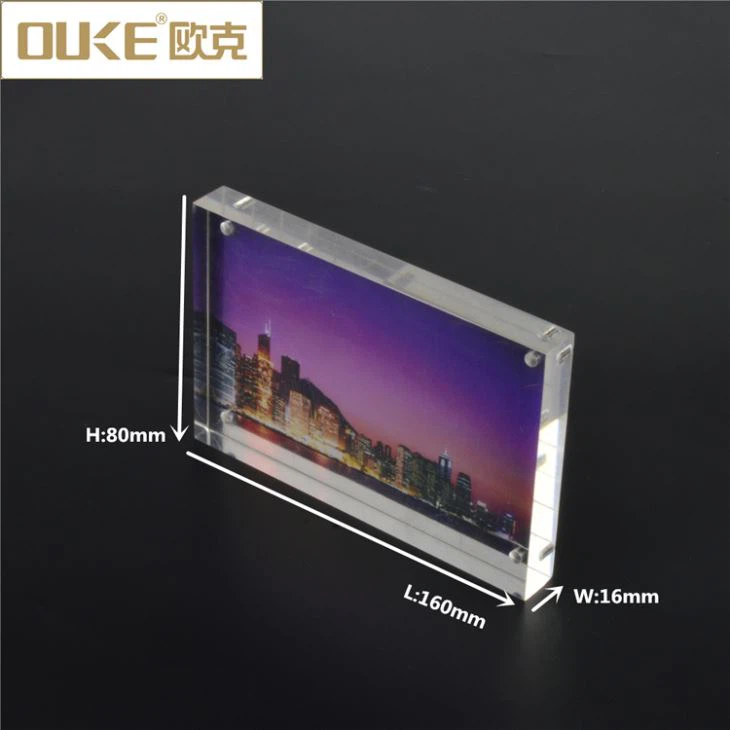 Cheap Clear Handmade Collage Acrylic Photo Frame