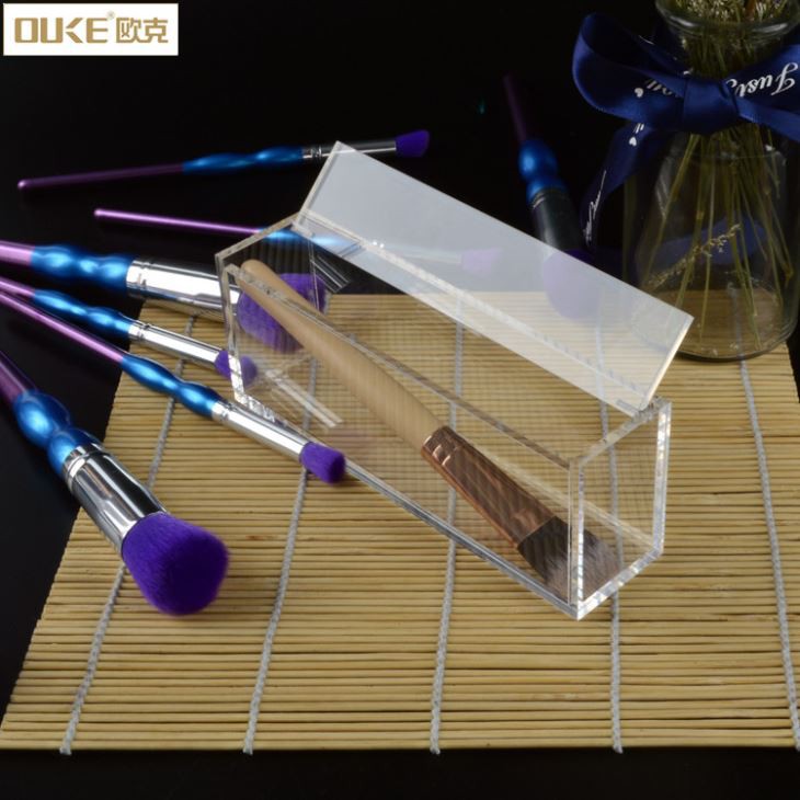 Cheap Rectangle Acrylic Makeup Brush Storage Boxes