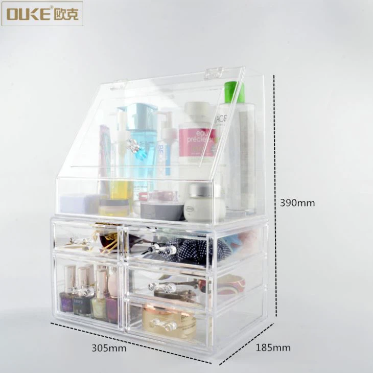Clear Durable Fashional Acrylic Makeup Organizer