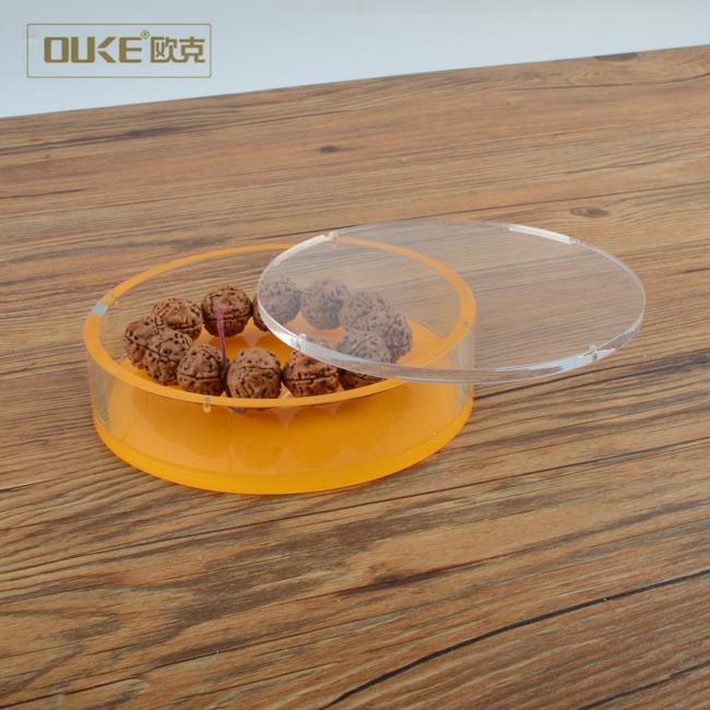 Custom Round Acrylic Jewelry Display Box