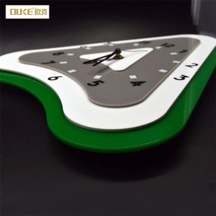Custom Triangle Wall Mounted Acrylic Clock
