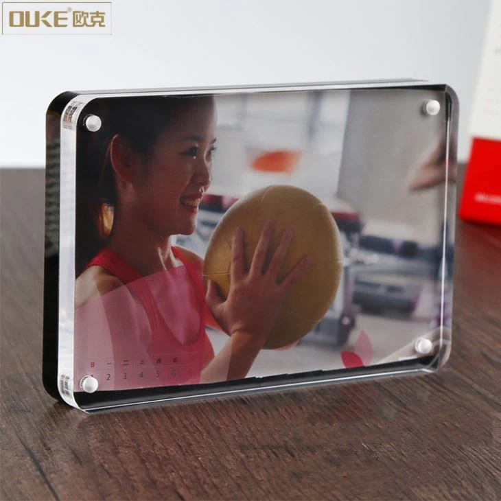 Home Decoration Clear Black Acrylic Photo Frames