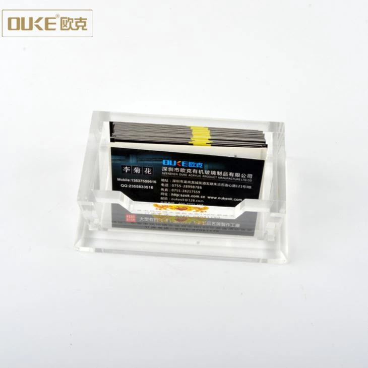 Promotion Clear Cheap Acrylic Business Card Case