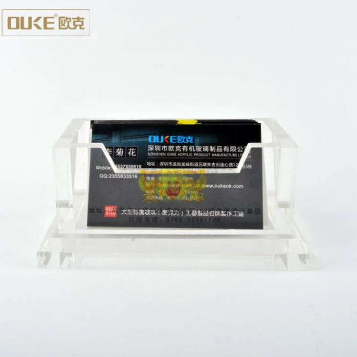 Promotion Clear Cheap Acrylic Business Card Case
