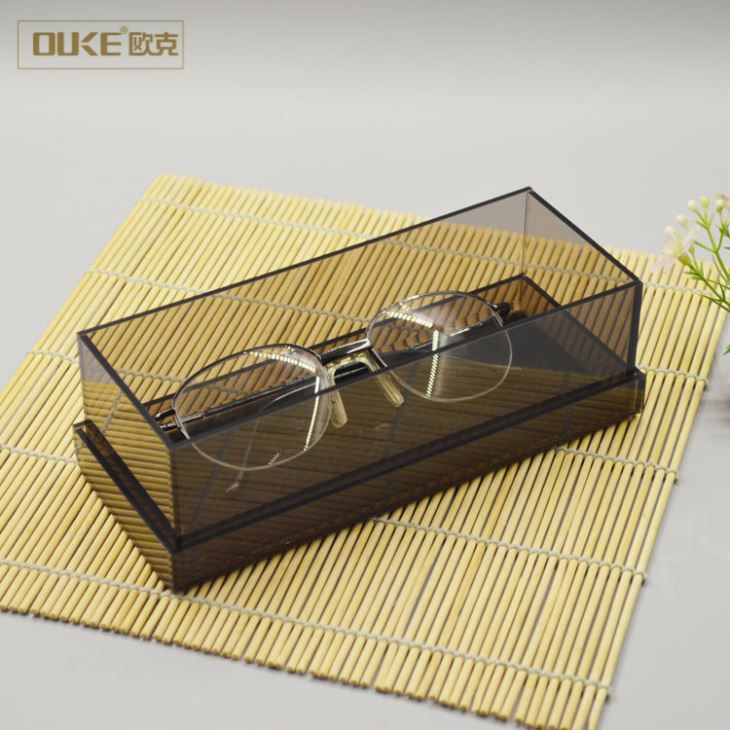 Wholesale Brown Acrylic Glasses Box