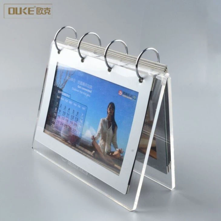 Wholesale Handmade Acrylic Desktop Calendar