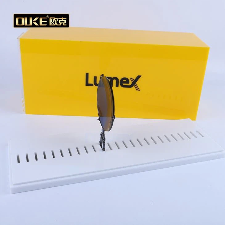 Acrylic Lens Yellow Box With Lid